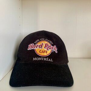 Vintage Hard Rock Cafe Montreal Dad Hat Cap Black Adjustable Strapback